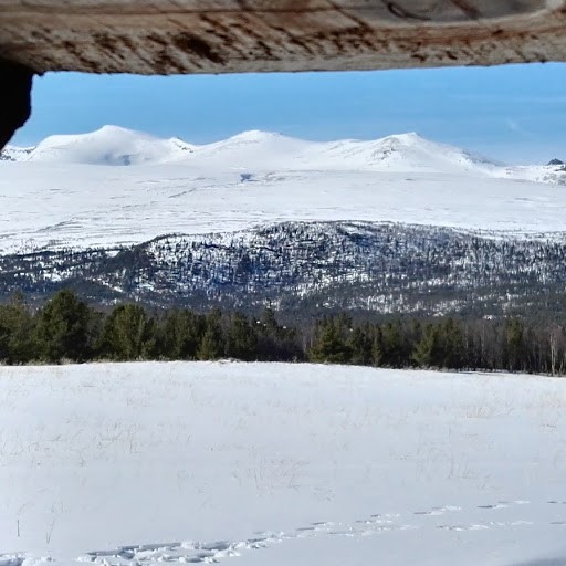Sjodalen Hyttetun Saga Fjelltun Jotunheimen Hindflye Stornubben vintervandring trugetur truger snøsko